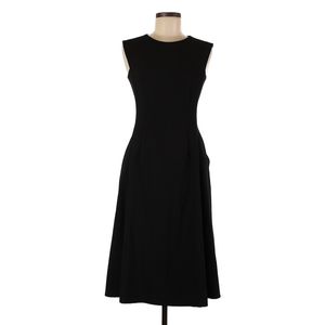 Black White House Black Market Pointe Knee-Length Dress | Size 14
